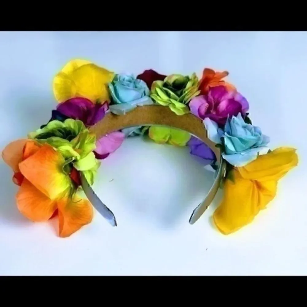 Stunning Handmade Colorful Flower Crown